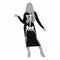 Kostuums voor Volwassenen Skelet Vrouw Zwart Maat XL