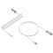 Kabel USB A naar USB-C Newskill NS-AC-COILC-W Wit