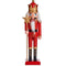 Decoratieve figuren Notenkraker Rood Plastic 13 x 60 x 14,5 cm (4 Stuks)