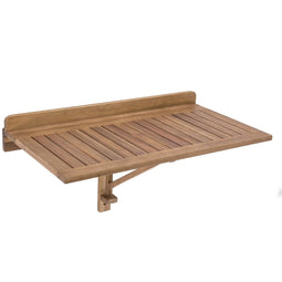 Opklapbare tafel voor balkon Nina Bruin Acacia 80 x 47 x 45 cm