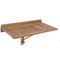 Opklapbare tafel voor balkon Nina Bruin Acacia 80 x 47 x 45 cm