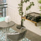 Opklapbare tafel voor balkon Nina Bruin Acacia 80 x 47 x 45 cm
