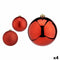 Set kerstballen Rood Plastic 15 x 16 x 15 cm (4 Stuks)