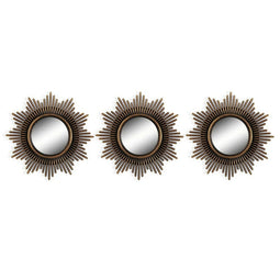 Set spiegels Voor aan de muur Plastic (25 x 25 cm) (3 pcs)