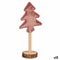 Kerstboom Polyester Roze Hout 8 x 13 x 30 cm (12 Stuks)