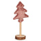 Kerstboom Polyester Roze Hout 8 x 13 x 30 cm (12 Stuks)