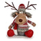 Decoratieve figuren Herten Wit Bruin Rood Grijs 17 x 30 x 27 cm (4 Stuks)
