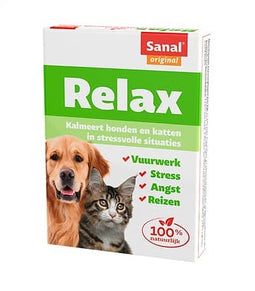 SANAL DOG / CAT RELAX KALMERINGSTABLET 15 TABLETTEN