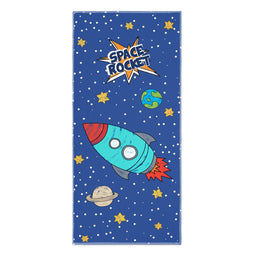 Badhanddoek HappyFriday Mr Fox Space Rocket Multicolour 70 x 150 cm