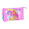 Pennenetui met 3 vakken My Little Pony Magic Roze Turkoois 22 x 12 x 3 cm