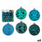 Set kerstballen Turkoois 7 cm (4 Stuks)