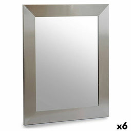 Wandspiegel Zilverkleurig Hout Kristal 39 x 1,5 x 49 cm (6 Stuks)