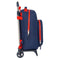 Schoolrugzak met Wielen Super Mario World Marineblauw 32 x 42 x 15 cm