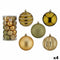 Set kerstballen Groen Gouden PVC 8 x 9 x 8 cm (4 Stuks)