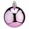 Set kerstballen Roze Plastic 6 x 7 x 6 cm (12 Stuks)