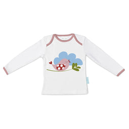 Shirt met lange mouwen voor kinderen HappyFriday Mr Fox Little Birds Multicolour 12-18 Maanden