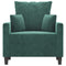 Fauteuil 60 cm fluweel donkergroen