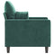 Fauteuil 60 cm fluweel donkergroen