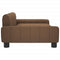 Kinderbank 90x53x30 cm stof bruin