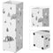 Paraplubak vierkant - modern - 15,5 x 15,5 x 49 cm - wit