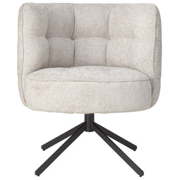 PTMD Odin Cream dining chair legacy 15 dove black leg