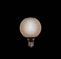 Anna's Collection - Led lamp raster zwart 125x170 mm 4w/e27 dimbaar