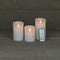 Anna's Collection - Batterijverlichting 3 kaarsen wax rustiek met bewegende vlam