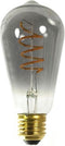 Decostar - Lamp edison glas l5,8b5,8h13 cm grijs
