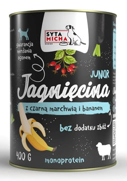 SYTA MICHA Junior Lamb with black carrot and banana - nat hondenvoer - 400g