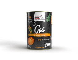 SYTA MICHA Gans met rund, abrikoos en pompoen - natvoer voor honden - 400g