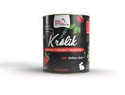 SYTA MICHA Konijn met koolraap en aardbei - natvoer voor honden - 800g