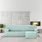 Hoes voor chaise longue met lange armleuning links Eysa ULISES Aquamarijn 110 x 110 x 310 cm