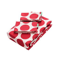 Set beddengoed Benetton Rood Muis 4 Onderdelen
