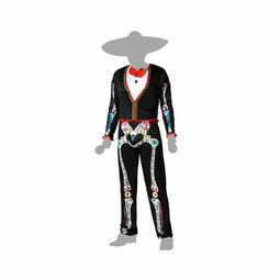 Kostuum Skelet Mexicaanse Maat M/L