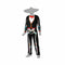 Kostuum Skelet Mexicaanse Maat M/L