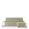 Hoes voor chaise longue met korte armleuning rechts Eysa TURIN Lichtbruin 100 x 110 x 350 cm