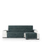 Hoes voor chaise longue met korte armleuning rechts Eysa TURIN Antracietgrijs 100 x 110 x 350 cm