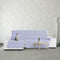 Hoes voor chaise longue met korte armleuning links Eysa SILVER Blauw 100 x 110 x 290 cm