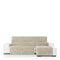 Hoes voor chaise longue met korte armleuning rechts Eysa TURIN Wit 100 x 110 x 350 cm