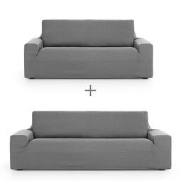 Sofa hoes set Eysa ULISES Grijs 2 Onderdelen
