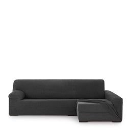 Hoes voor chaise longue met lange armleuning rechts Eysa THOR Donker grijs 170 x 110 x 310 cm