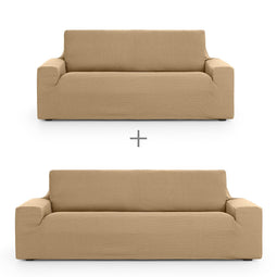 Sofa hoes set Eysa ULISES Beige 2 Onderdelen