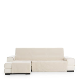 Hoes voor chaise longue met korte armleuning links Eysa AQUA Beige 100 x 110 x 290 cm