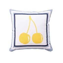 Kussen Benetton Geel Wit Kersen 40 x 40 cm Vierkant