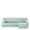 Hoes voor chaise longue met korte armleuning rechts Eysa ULISES Aquamarijn 110 x 110 x 310 cm