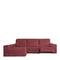 Hoes voor chaise longue met lange armleuning links Eysa ROC Tegel 180 x 120 x 360 cm