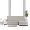 Hoes voor chaise longue met korte armleuning rechts Eysa LEVANTE Beige 100 x 110 x 240 cm