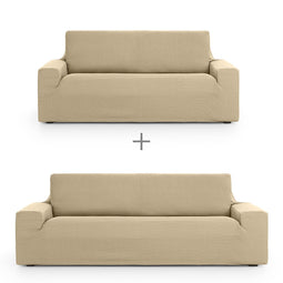 Sofa hoes set Eysa ULISES Beige 2 Onderdelen