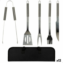 Toebehoren voor de barbecue Aktive Siliconen Roestvrij staal 12 Stuks 7,5 x 35 x 1,9 cm (5 Onderd...