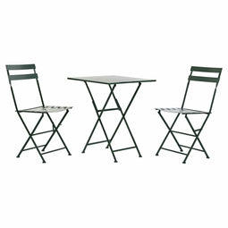 Tafel met twee stoelen DKD Home Decor Metaal 87 cm 60 x 60 x 75 cm